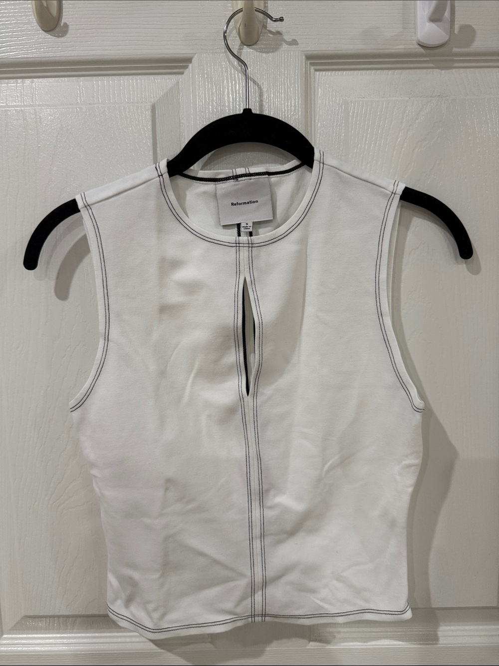 Reformation White Tank Size Small